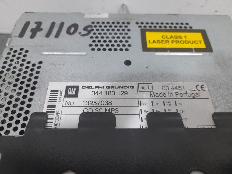 Recambio de sistema audio / radio cd para opel corsa d (s07) 1.3 cdti (l08, l68) referencia OEM IAM 13257038  
