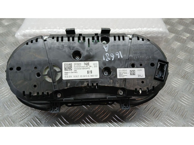 Recambio de cuadro instrumentos para seat leon (5f1) 1.4 tgi referencia OEM IAM 5F0920742E  1855011507