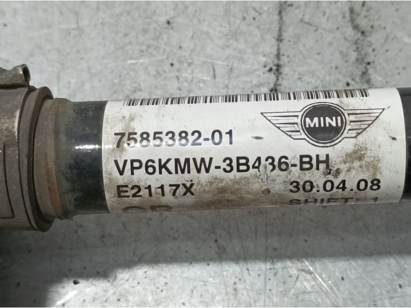 Recambio de transmision delantera derecha para mini mini (r56) cooper d referencia OEM IAM 758538201  FUELLES MAL