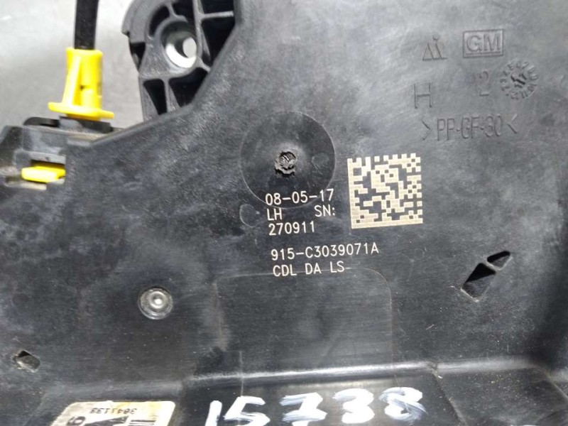 Recambio de cerradura puerta delantera izquierda para opel astra k lim. 5türig selective start/stop referencia OEM IAM 13597536 