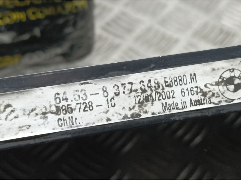 Recambio de condensador / radiador aire acondicionado para bmw serie 3 compact (e46) 320td referencia OEM IAM 64538377849 585729