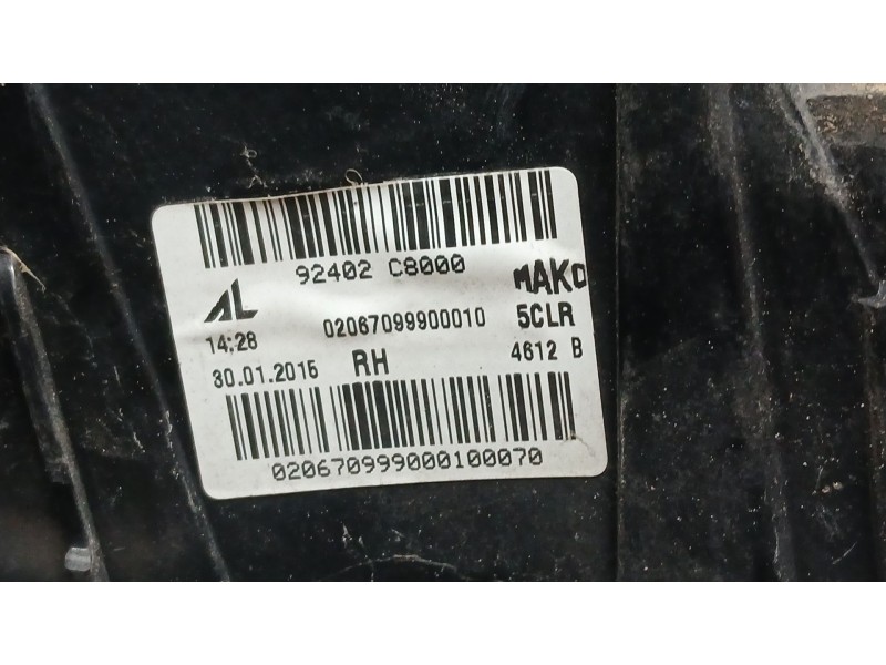 Recambio de piloto trasero derecho exterior para hyundai i20 ii (gb, ib) 1.2 referencia OEM IAM 92402C8000 ROZADO 