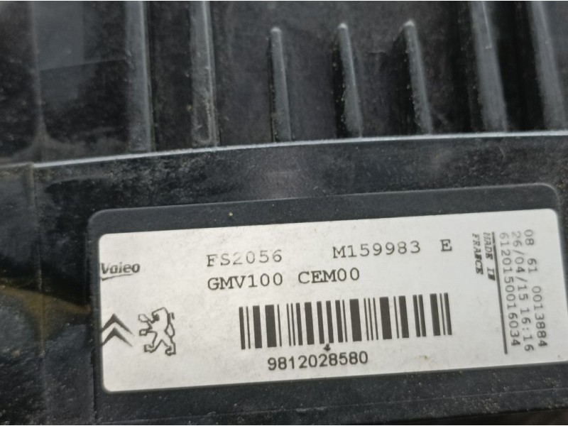 Recambio de electroventilador para citroën c3 collection referencia OEM IAM 9812028580 M159983E VALEO