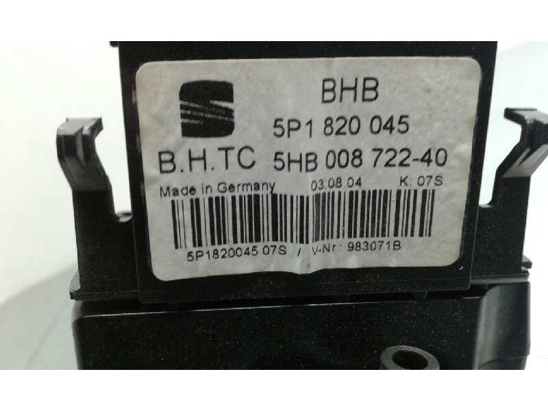 Recambio de mando climatizador para seat altea (5p1) 1.9 tdi referencia OEM IAM 5HB00872240 1000001459455 5P1820045