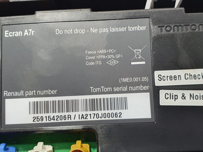Recambio de sistema navegacion gps para renault laguna grandtour iii dynamique referencia OEM IAM 259154206R  TOM TOM