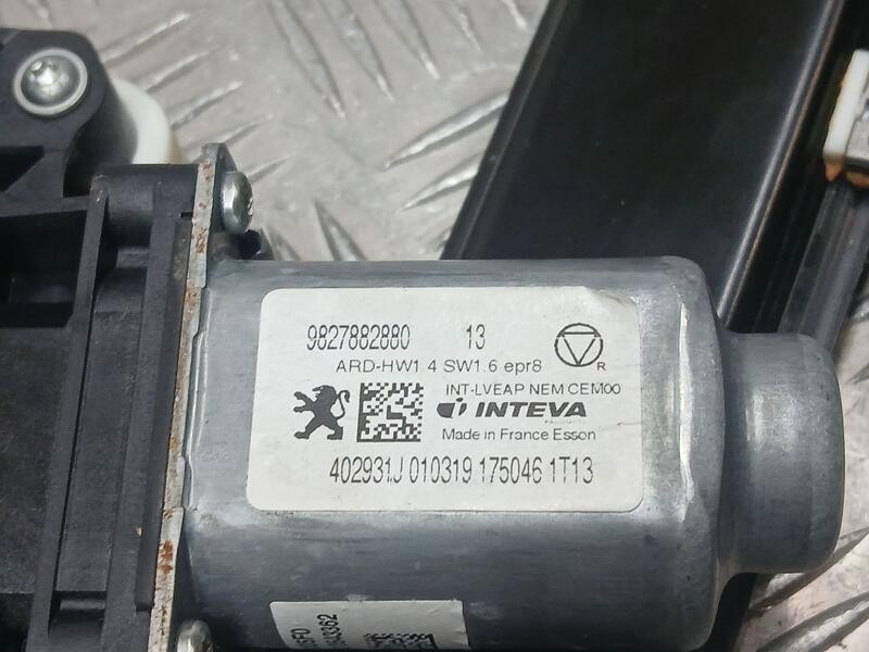 Recambio de elevalunas trasero derecho para peugeot 508 gt line referencia OEM IAM 9827880680  