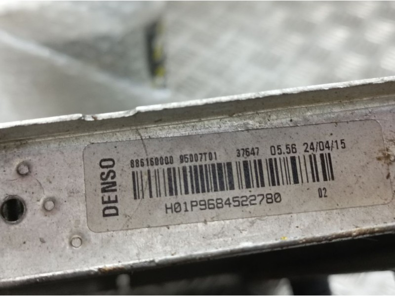 Recambio de radiador agua para citroën c3 collection referencia OEM IAM 9684522780 886160000 DENSO