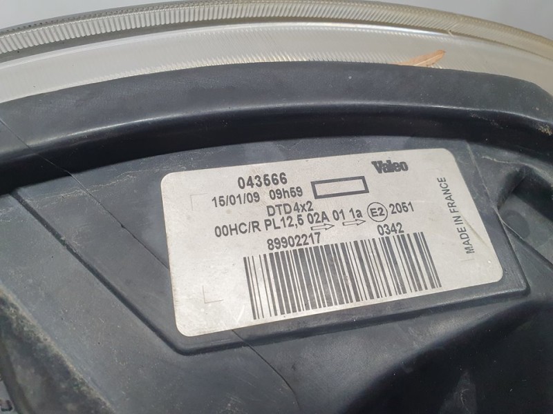 Recambio de faro derecho para renault kangoo (f/kc0) alize referencia OEM IAM 89902217  PULIR