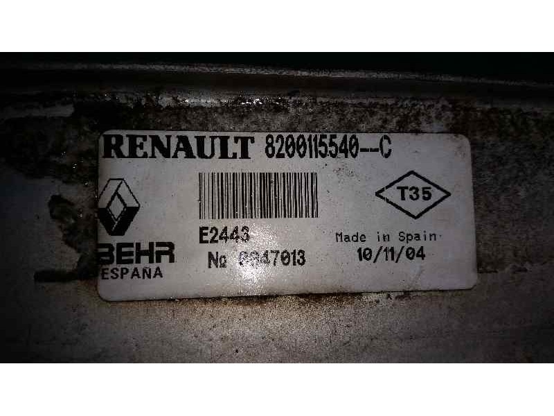 Recambio de intercooler para renault scenic ii grand luxe dynamique referencia OEM IAM E2443 8200115540 BEHR