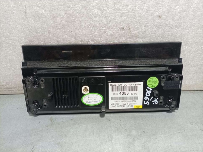Recambio de sistema navegacion gps para peugeot 508 gt line referencia OEM IAM 9817435380  