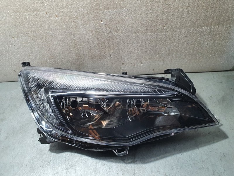 Recambio de faro derecho para opel astra j lim. referencia OEM IAM H7+H7 FONDO NEGRO  1616729