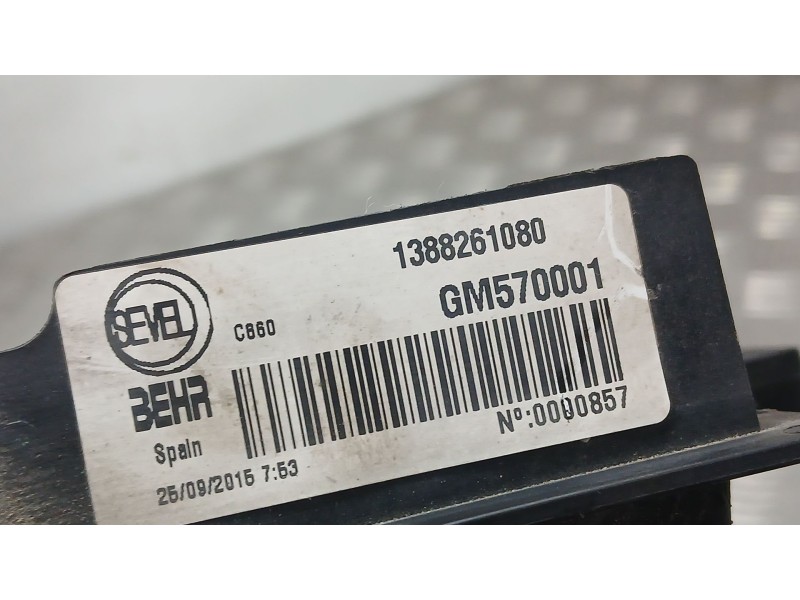 Recambio de electroventilador para citroën jumper iii furgoneta 2.2 hdi 110 referencia OEM IAM 1388261080 BEHR GM570001