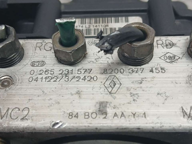 Recambio de abs para renault megane ii coupe/cabrio dynamique referencia OEM IAM 8200377455 0265231577 BOSCH
