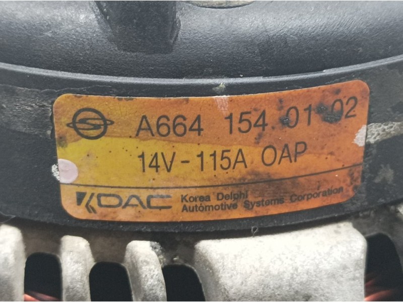 Recambio de alternador para ssangyong actyon sports xdi 4wd referencia OEM IAM A6641540102  DAC