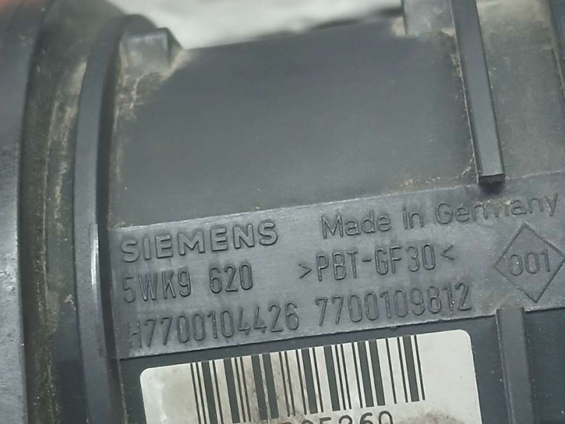 Recambio de caudalimetro para renault megane ii coupe/cabrio dynamique referencia OEM IAM 7700109812 5WK9620 SIEMENS
