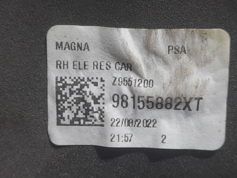 Recambio de retrovisor derecho para fiat scudo furgoneta e-scudo (507) referencia OEM IAM 98155882XT ELECTRICO 