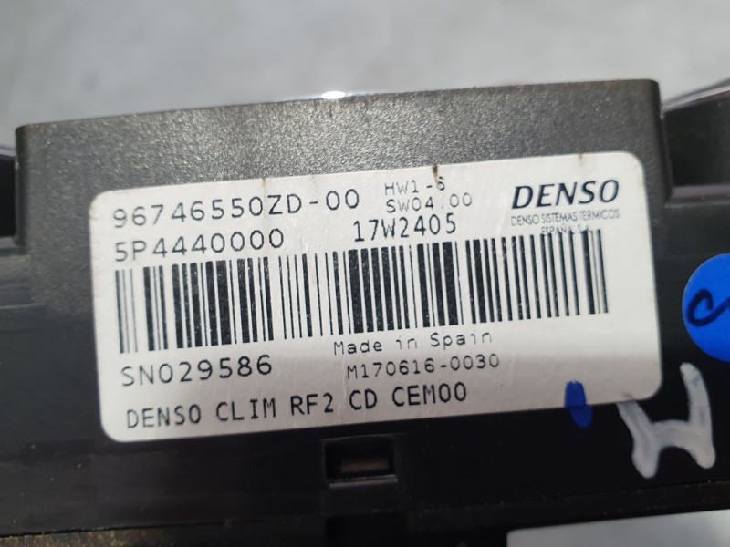 Recambio de mando climatizador para citroën c-elysée feel referencia OEM IAM 96746550ZD M1706160030 DENSO