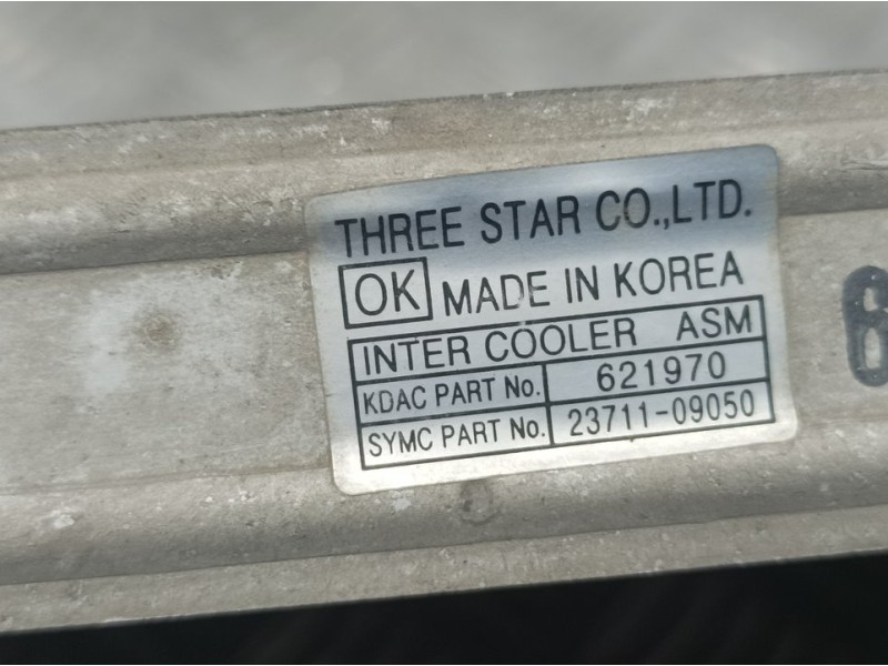 Recambio de intercooler para ssangyong actyon sports xdi 4wd referencia OEM IAM 2371109050 621970 