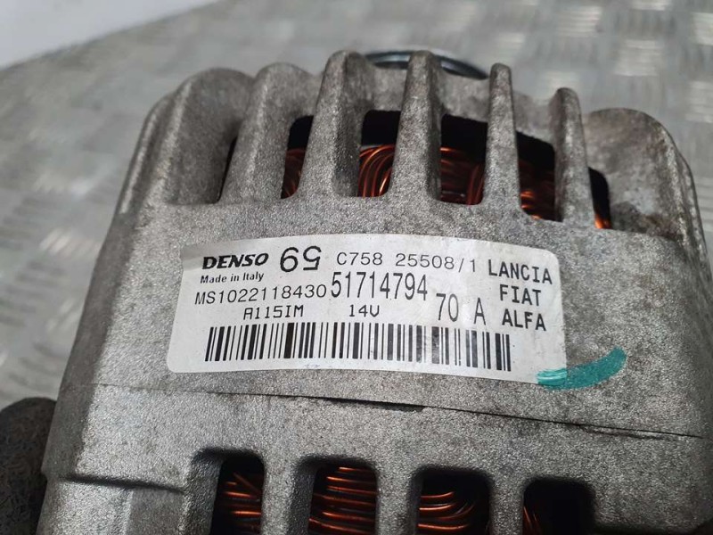 Recambio de alternador para fiat grande punto (199) 1.4 16v active (01.2007) referencia OEM IAM 51714794 MS1022118430 DENSO