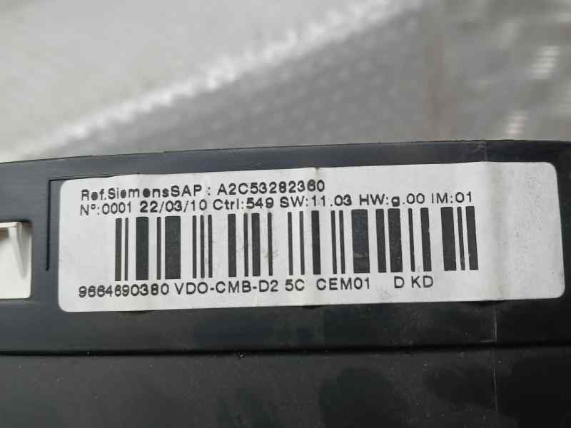 Recambio de cuadro instrumentos para peugeot 407 business line referencia OEM IAM 9664690380 A2C53282360 VDO