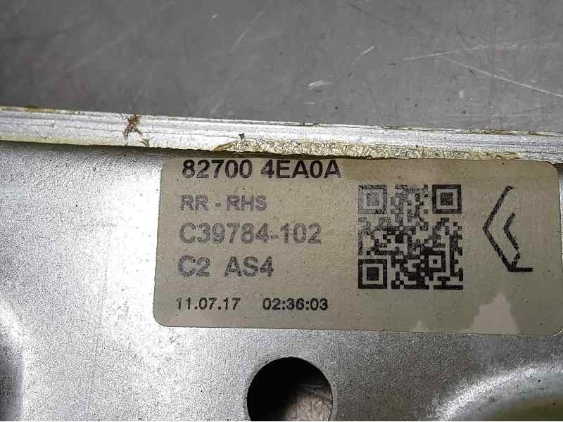 Recambio de elevalunas trasero derecho para renault kadjar experience referencia OEM IAM 827004EA0A C39784102 ELECTRICO 2 PINS