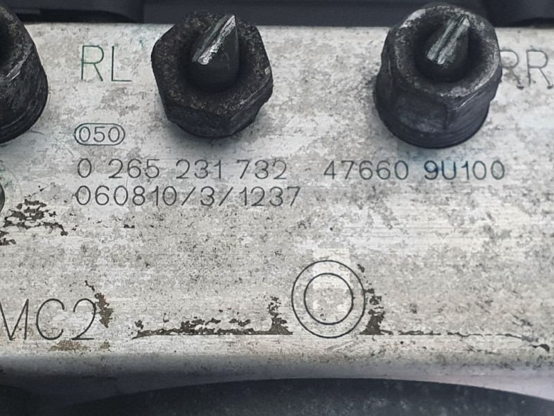 Recambio de abs para nissan note (e11e) acenta referencia OEM IAM 476609U100 0265231732 