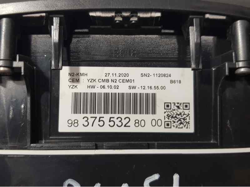 Recambio de cuadro instrumentos para citroën c3 feel referencia OEM IAM 983755328000 SN21120824 CRISTAL RAYADO
