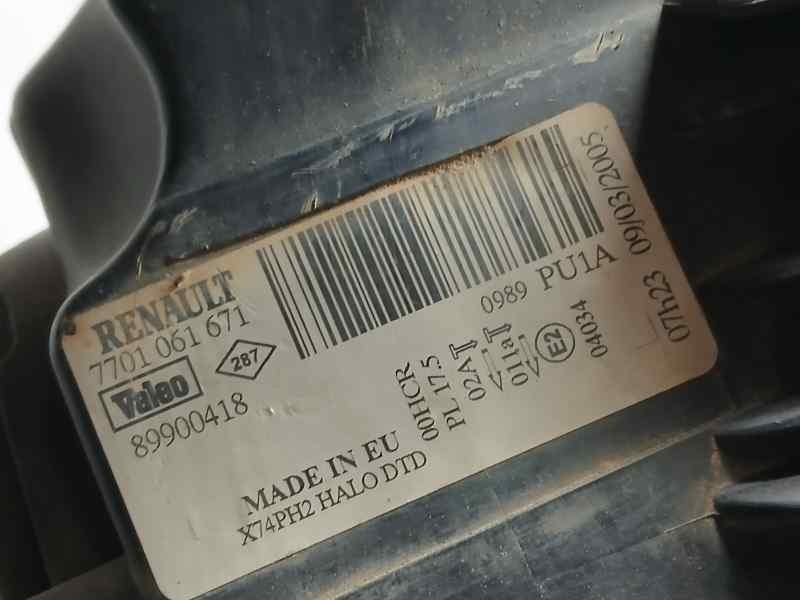 Recambio de faro derecho para renault laguna ii grandtour (kg0) dynamique confort referencia OEM IAM 7701061671 89900418 VALEO