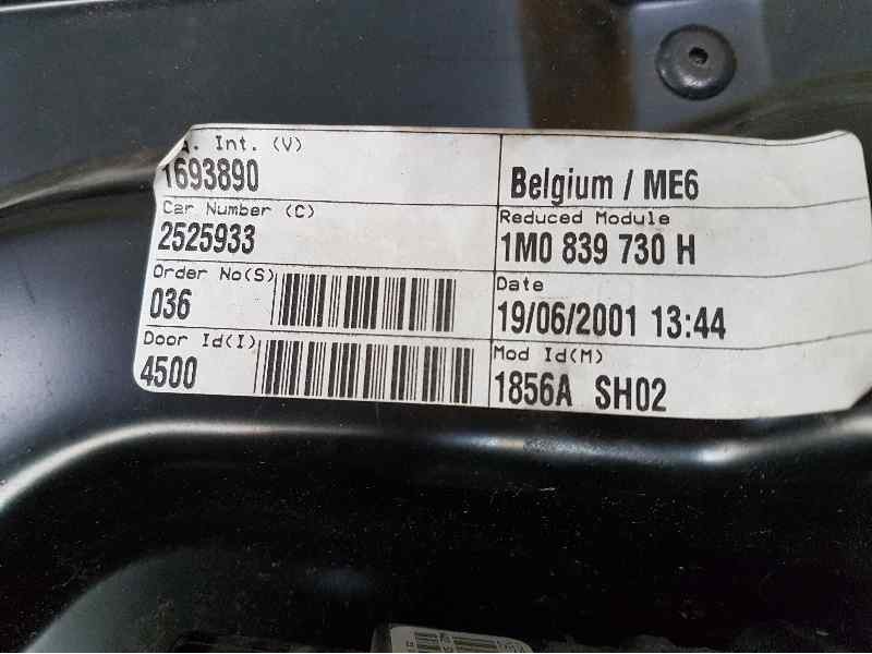 Recambio de elevalunas trasero derecho para seat toledo (1m2) stella referencia OEM IAM 1M0839730H  ELECTRICO