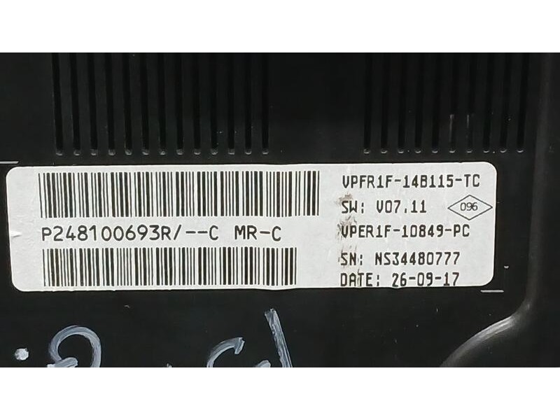 Recambio de cuadro instrumentos para renault megane iv berlina 5p business referencia OEM IAM 248100693R JOHNSON CONTROLS NS3448