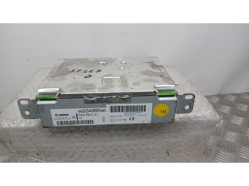 Recambio de sistema audio / radio para peugeot 208 ii (ub_, up_, uw_, uj_) 1.2 puretech 100 referencia OEM IAM 9833499580 BOSCH 