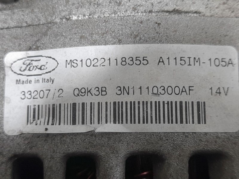 Recambio de alternador para ford c-max (dm2) 1.6 referencia OEM IAM A115IM105A 3N1110300AF DENSO
