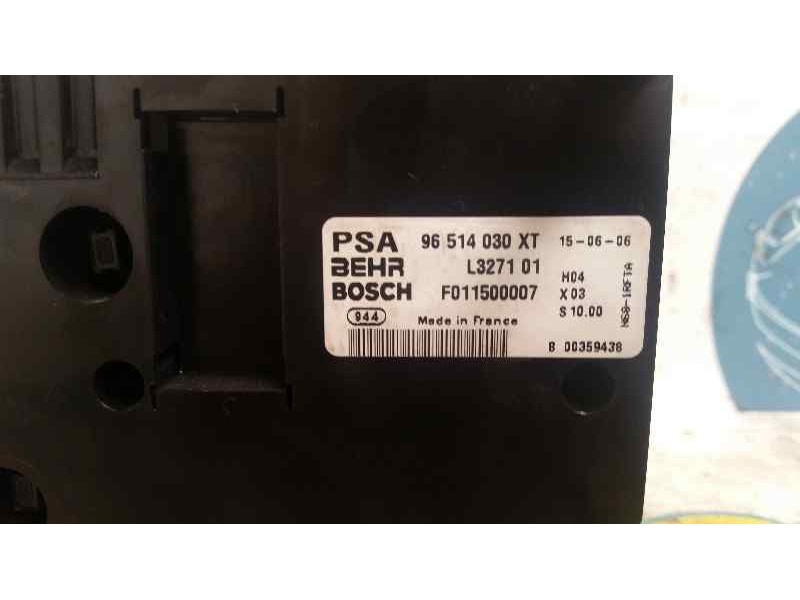 Recambio de mando climatizador para citroën xsara picasso 1.6 hdi 110 exclusive referencia OEM IAM F011500007 96514030XT BOSCH