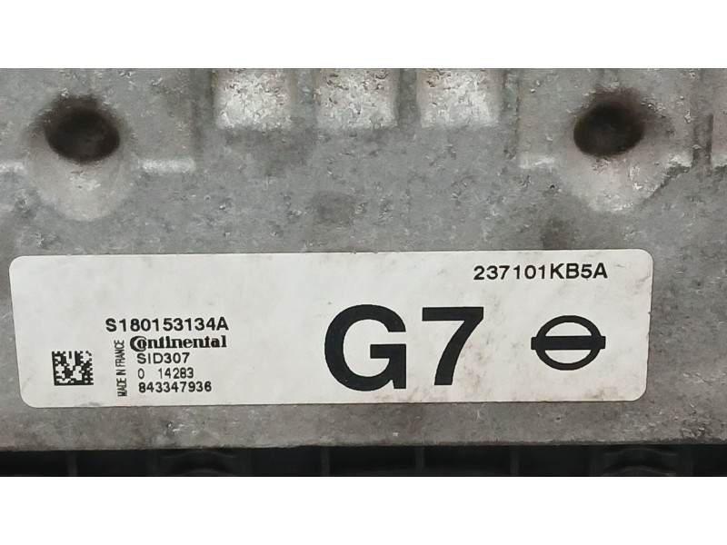 Recambio de centralita motor uce para nissan juke (f15) 1.5 dci referencia OEM IAM 237101KB5A CONTINENTAL S180153134A