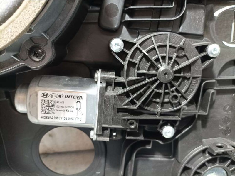 Recambio de elevalunas trasero derecho para hyundai ioniq style elektro referencia OEM IAM 83480G2000 190716065 ELECTRICO 2 PINS