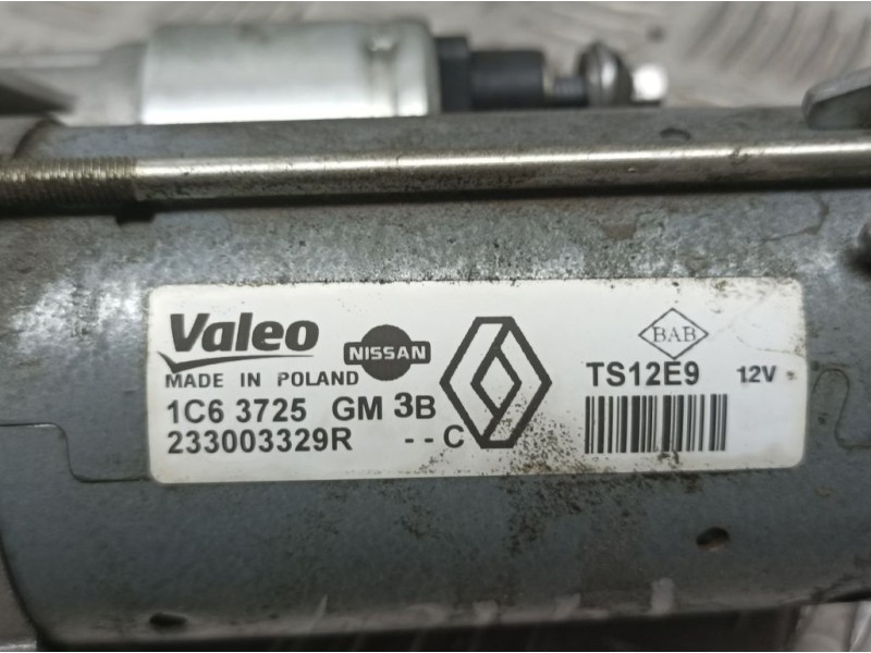 Recambio de motor arranque para renault kangoo profesional referencia OEM IAM 233003329R TS12E9 VALEO