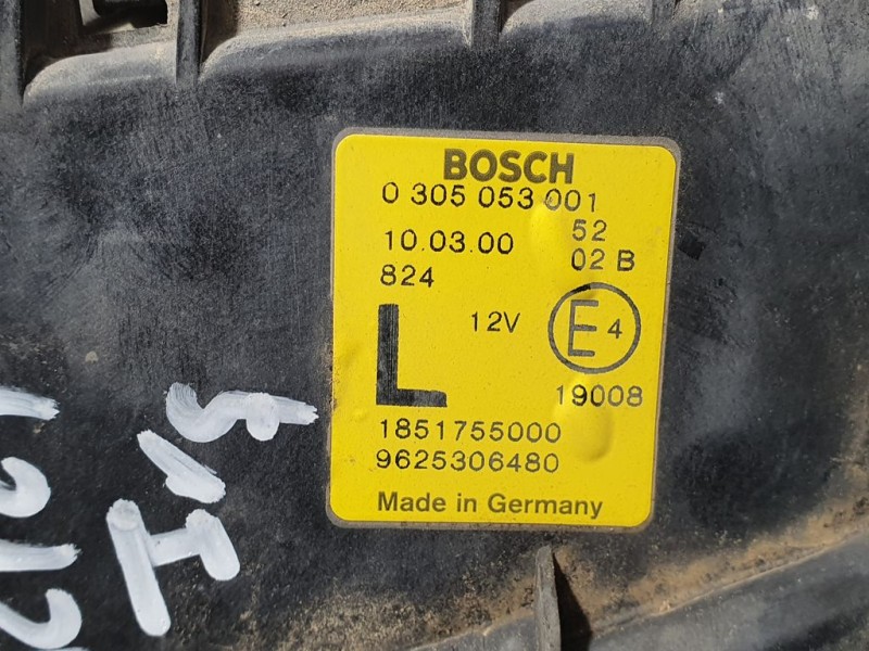 Recambio de faro antiniebla izquierdo para peugeot 306 berlina 3/4/5 puertas (s2) xr referencia OEM IAM 9626306480 035053001 BOS