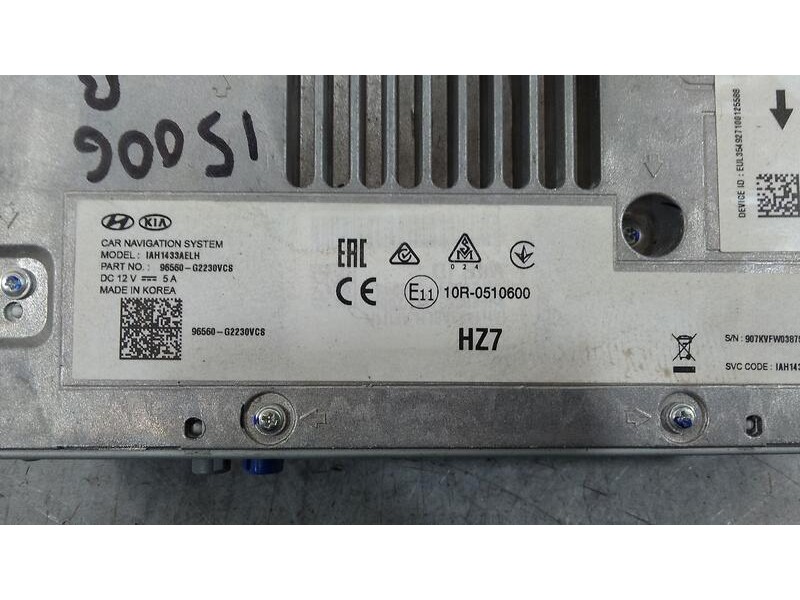 Recambio de sistema navegacion gps para hyundai ioniq style elektro referencia OEM IAM 96560g2230vcs 10r0510600 