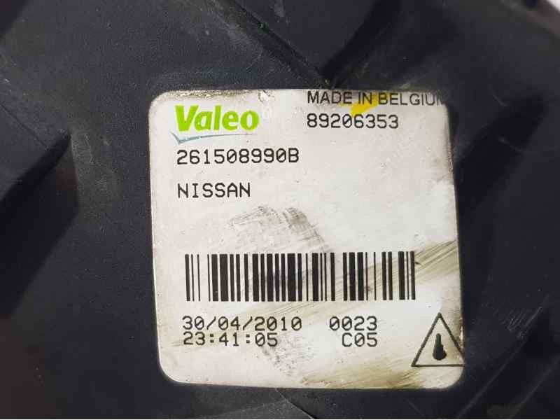 Recambio de faro antiniebla derecho para nissan murano (z51) executive referencia OEM IAM 261508990B 89206353 VALEO