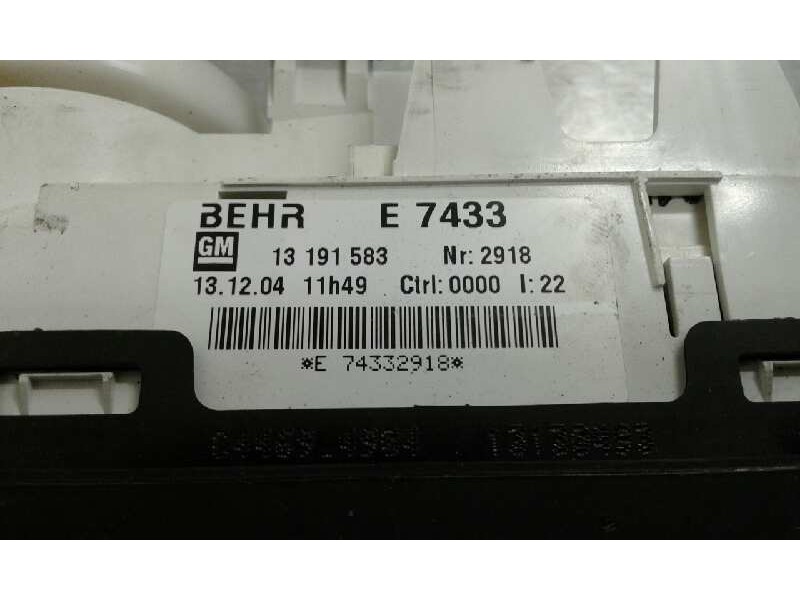 Recambio de mando calefaccion / aire acondicionado para opel meriva 1.7 16v dti cat (y 17 dt / lr6) referencia OEM IAM E7433 100