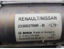 Recambio de motor arranque para renault kangoo furgon profesional referencia OEM IAM 233003759R 0001170647 BOSCH