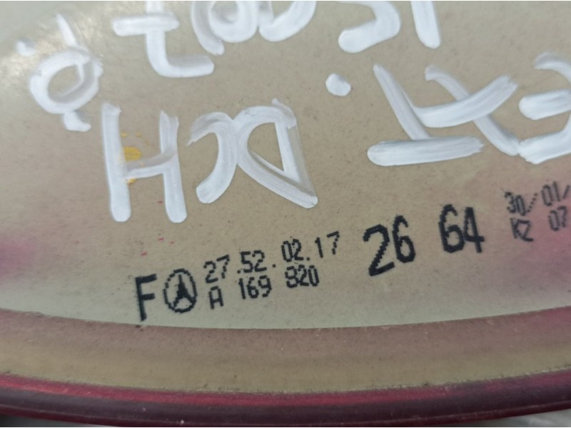Recambio de piloto trasero derecho para mercedes-benz clase b (w245) 180 cdi (245.207) referencia OEM IAM A1698202664  EXTERIOR 