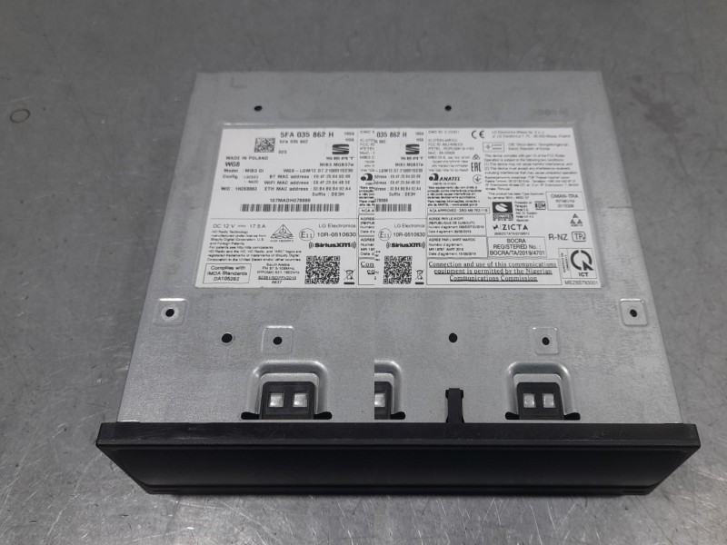 Recambio de sistema audio / radio para cupra formentor basis referencia OEM IAM 5FA035862H 056761901925 ANATEL