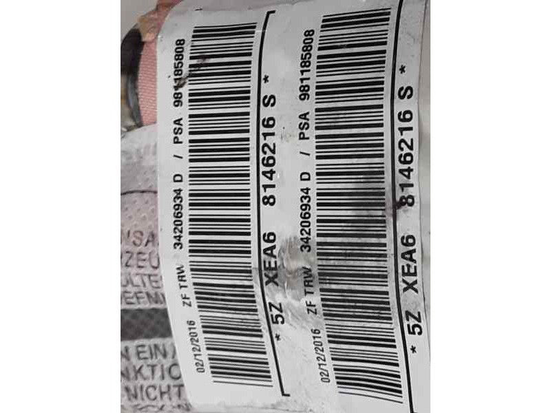 Recambio de airbag cortina delantero izquierdo para citroën c3 feel referencia OEM IAM 981185808  