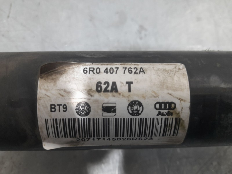 Recambio de transmision delantera derecha para seat ibiza iv (6j5, 6p1) 1.6 tdi referencia OEM IAM 6R0407762A 62AT 