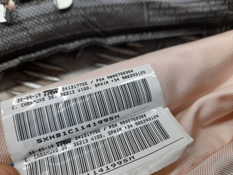 Recambio de airbag cortina delantero derecho para peugeot 308 allure referencia OEM IAM 9805768380 34131775E TRW