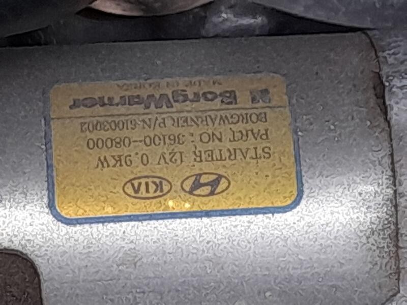 Recambio de motor arranque para kia stonic (yb) 1.0 t-gdi eco-dynamics+ referencia OEM IAM 3610008000  