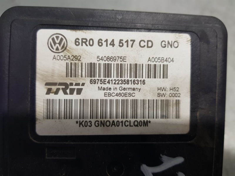 Recambio de abs para skoda rapid ambition referencia OEM IAM 6R0614517CD 54086975E TRW