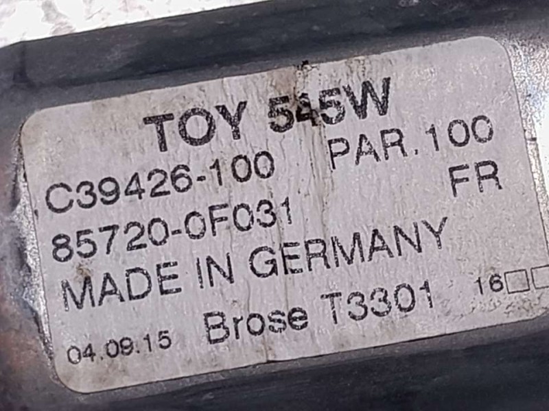 Recambio de elevalunas delantero izquierdo para toyota verso active referencia OEM IAM 857200F031 C39426100 ELECTRICO 6 PINES