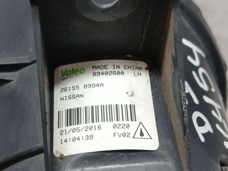 Recambio de faro antiniebla izquierdo para nissan x-trail iii (t32_, t32r, t32rr) 1.6 dci (t32) referencia OEM IAM 261558994A VA